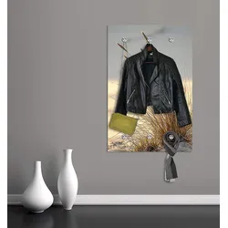 Garderobenleiste QUEENCE "Aliena", beige, B:80cm H:120cm T:5cm, Garderobenhalter