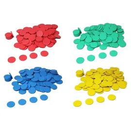 Wissner Spielchips rot (100 Stück) aus RE-Plastic® | Zählchips Marker Tokens ø 25 mm