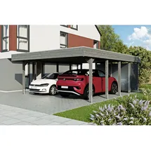 SKANHOLZ Friesland Hybrid Set 14 5,57 x 7,08 m schiefergrau inkl. Abstellraum
