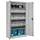 Tectake Büroschrank Stahl 180 x 90 x 40 cm grau abschließbar