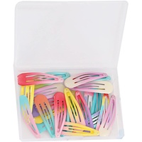 30 Stück bunte kleine Haarclips 5cm Candy-Farbe kleine Haarspangen Kinder Mini Metall Schnappverschluss Haarspangen für kleine Mädchen