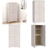 Kleiderschrank Hamar Weiß 89x50x180 Cm Massivholz Kiefer - Kleiderschrank -  Kleiderschränke - Home & Living