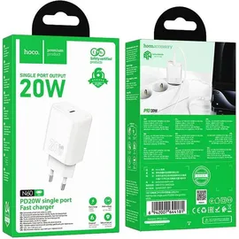 HOCO USB C QC 20W Schnellladen Weiß