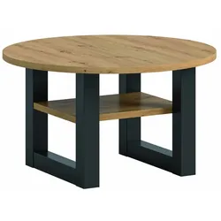 Runder Couchtisch Seattle - Artisan Eiche / Grau