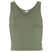 LASCANA Damen Tanktop Dunkelgrün Gr.40/42
