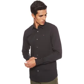 Tommy Hilfiger Original Stretch Slim Fit Langarmhemd Tommy Black M