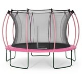 authentic sports & toys Springsafe Trampolin Wave 366 cm inkl. Sicherheitsnetz flamingo pink