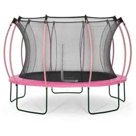 authentic sports & toys Springsafe Trampolin Wave 366 cm inkl. Sicherheitsnetz flamingo pink