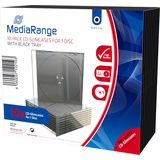 MediaRange CD-Leerbox Slim 10er-Pack transperant / schwarz