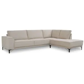 OTTO home Ecksofa OTTO HOME "OLAND L-Form, B: 289 cm, Skandi-Design", sand, B:289cm H:85cm T:210cm, 92%PES 8%NY, Sofas, Ecksofa, Struktur, Flachgewebe, Luxus-Microfaser, Boucle