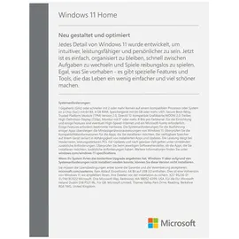 Microsoft Windows 11 Home DE