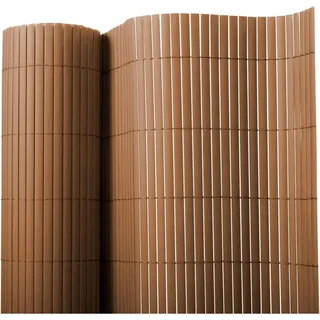 casa pura PVC Sichtschutzzaun 180 x 300 cm Braun