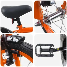 vidaXL Kinderfahrrad 12 Zoll Farbe Orange