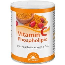 Dr. Jacob's Vitamin-C-Phospholipid Pulver mit Hagebutte, Acerola-Kirsche & Zink