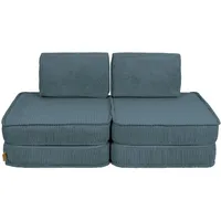 MeowBaby Kindersofa,, Türkis, Textil, 120x25x60 cm, Kinder- & Jugendzimmer, Kindermöbel, Kindersitzmöbel & -tische, Kindersessel & -sofas