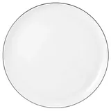 SELTMANN WEIDEN Seltmann Lido Black Line Speiseteller Teller, Weiss