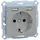 Merten Schuko-Steckdose Aluminium 1 St.