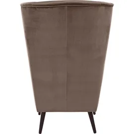 Home Affaire "Sallito, TV-Sessel, Ohrensessel mit", grau (taupe), B:76cm H:109cm T:85cm, Struktur Hahnentritt (67% Polypropylen, 33% Polyester);Samtoptik (100% Polyester);Fellimitat (100% Polyester);Samtcord (92% Polyester, 8% Polyamid);Struktur (100%