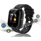 MiracDan Smartwatch Kinder mit SIM Karte, Kinder Smartwatch mit Anruffunktion 25 Spiele SOS Kamera Musik Schrittzähler Wecker HD Touchscreen, Telefon Ukh Kinder Geschenke für Mädchen Jungen