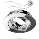 ledscom.de Deckeneinbaurahmen Circ 2 schwenkbar Aluminium