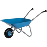 rolly toys Metallschubkarre silber/blau