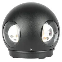 V-Tac 4W LED Wandlicht 4000K IP65, schwarz, - VT-834
