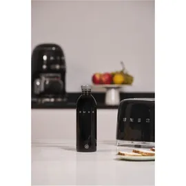 Smeg Edelstahlflasche Schwarz 1 l