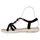 Stiefelparadies Damen Riemchensandalen in Schwarz,