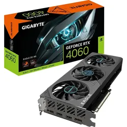 Gigabyte GeForce RTX 4060 EAGLE OC 8G Grafikkarte - 8GB GDDR6X, 2x HDMI, 2x DP