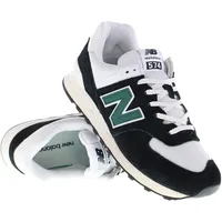 New Balance 574 Herren black/white/marsh green 44,5