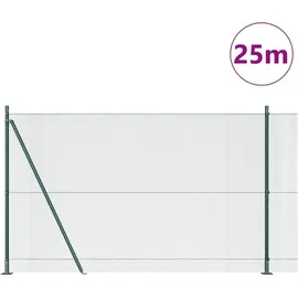 vidaXL Zaunpfosten 1,5 x 250 cm Grün/Stahl