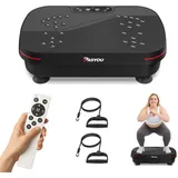 PASYOU Vibrationsplatte Leistungsstarke Testsieger 2025 Vibrationsplattform für Ganzkörpertraining mit Übungsband und Fernbedienung,0-99 Gänge Vibrationsplatte für Heimtraining