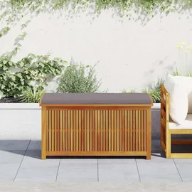 vidaXL Kissenbox 113 x 50 x 60,5 cm Massivholz grau