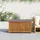 vidaXL Kissenbox 113 x 50 x 60,5 cm Massivholz grau