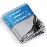 Nemaxx Premium Abdeckplane Wasserdicht [400x800cm] – uv Beständige [650 g/m2] lkw Plane mit Ösen, pvc Gewebeplane – – Winterfeste