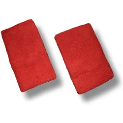 Schweißband aus Baumwolle - Handgelenkband - 11 cm rot 11 CM