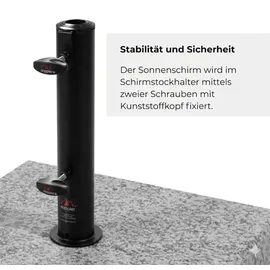 Doppler Schirmständer Granit 70 kg Hellgrau
