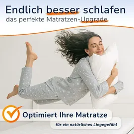 MSS e.K. Kaltschaum-Matratzentopper 10 cm Dicke 120 x 200 cm weiß