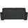 Calia Italia Couch Leder 3-Sitzer Schwarz