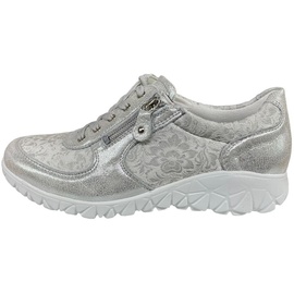 WALDLÄUFER Havy Soft Damen sportlicher Schnürer in silber Gr. 39,5 - 39