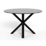 ACTONA GROUP Esstisch Heaven, runde Tischplatte aus Keramik o. Glas & belastbar bis 100 kg (Esstisch, OTTOs Choice), Robustes Gestell aus Stahl, Skaninavisches Design, Ø119 cm weiß
