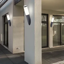 GLOBO LED Wand Fackel Lampe App Sprach Handy Steuerung Außen Leuchte dimmbar im Set inkl. RGB LED Leuchtmittel