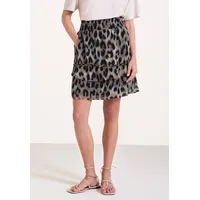 STREET ONE Minirock Damen Animalprint Beige 40