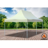 Faltpavillon Faltzelt Pavillon 3x6 FR Beige  Gartenzelt Klappzelt Wasserdicht