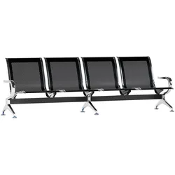 CLP Wartebank Airport schwarz/4-Sitzer