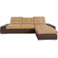 sit&more Ecksofa Palomino L-Form, wahlweise XL oder XXL und mit Bettfunktion braun