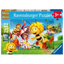 Ravensburger Puzzle - Ravensburger Kinderpuzzle - 07594 Biene Maja Auf Der Blumenwiese - Puzzle Für Kinder Ab 3 Jahren  Biene Maja Puzzle Mit 2X12 Tei