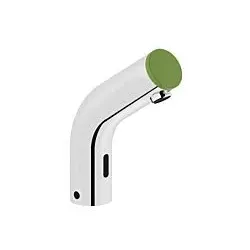 Vitra Sento Kids Waschtischmischer A47187 chrom/grün, mit Sensorik, ohne Ablaufgarnitur, für Batteriebetrieb
