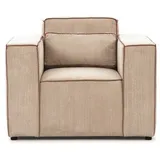 Fun Möbel Sessel Waldo Stoff Poso 1-St. 75 x 85 x 80 cm Beige