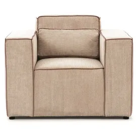 Fun Möbel Sessel Waldo Stoff Poso 1-St. 75 x 85 x 80 cm Beige